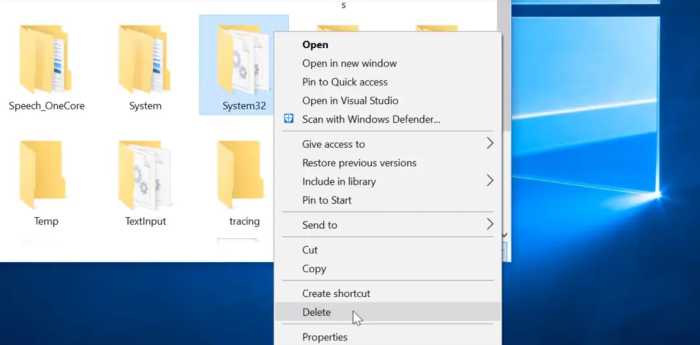 在Windows中删掉System32会发生什么？